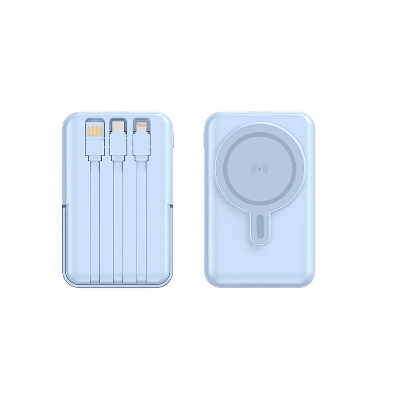 Multifunktionale Powerbank mit kabelloser Ladefunktion Skanto