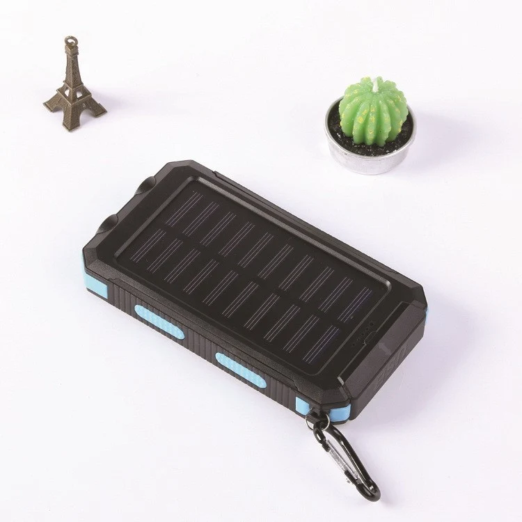 Solar Powerbank mit robustem Gehäuse und LED-Ladeanzeige Skanto