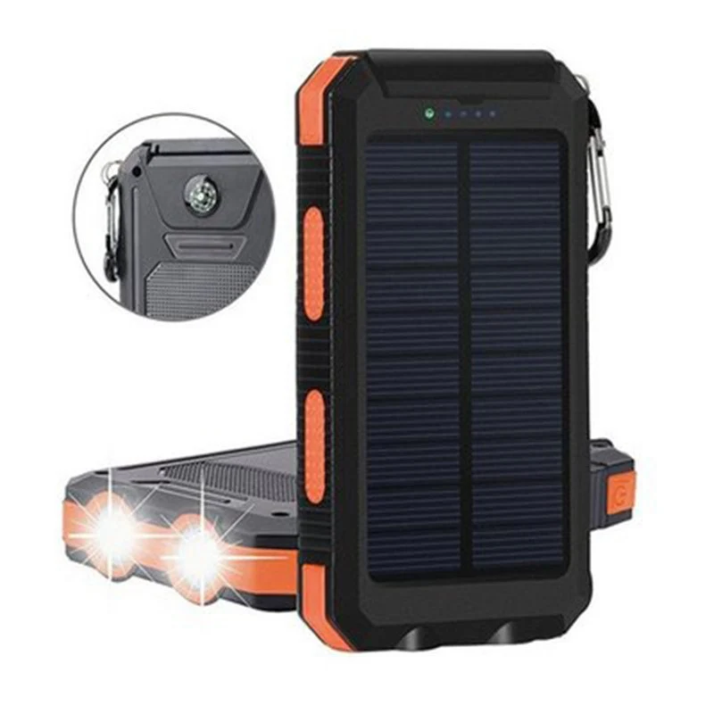 Solar-Ladegerät mit integriertem Kompass und LED-Taschenlampe Skanto