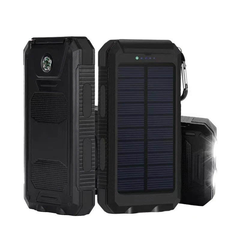 Robuste Solar-Powerbank mit LED-Licht und Kompass Skanto