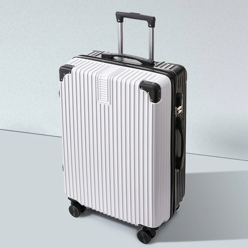 Unisex Gerippter Hartschalen-Reisekoffer Skanto