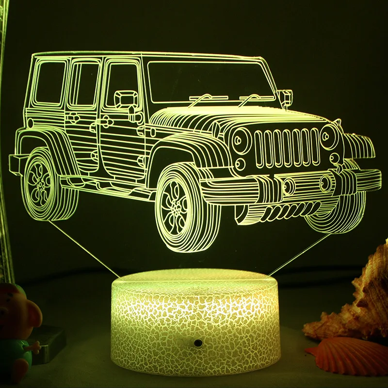 LED-Nachtlicht – 3D-Illusionslampe für Kinderzimmer, USB-Ladefunktion | Skanto