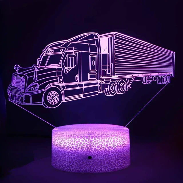 LED-Nachtlicht – 3D-Illusionslampe für Kinderzimmer, USB-Ladefunktion | Skanto