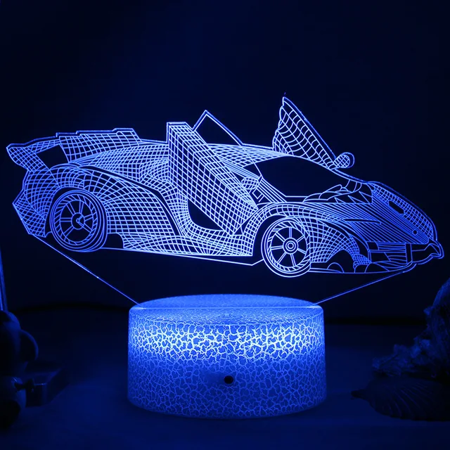 LED-Nachtlicht – 3D-Illusionslampe für Kinderzimmer, USB-Ladefunktion | Skanto
