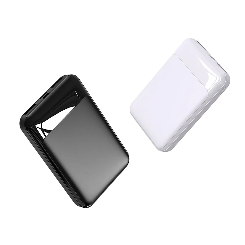 Tragbare Powerbank mit integriertem Ladekabel und Schnellladefunktion Skanto