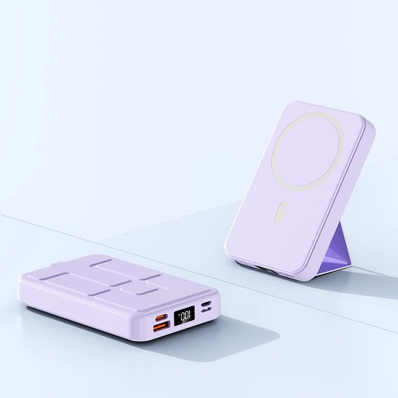 Tragbare MagSafe Powerbank mit integriertem Ständer Skanto