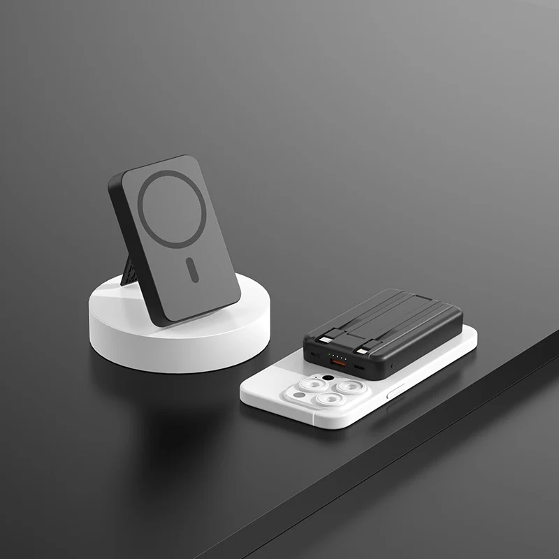 Tragbare MagSafe Powerbank mit integriertem Ständer Skanto