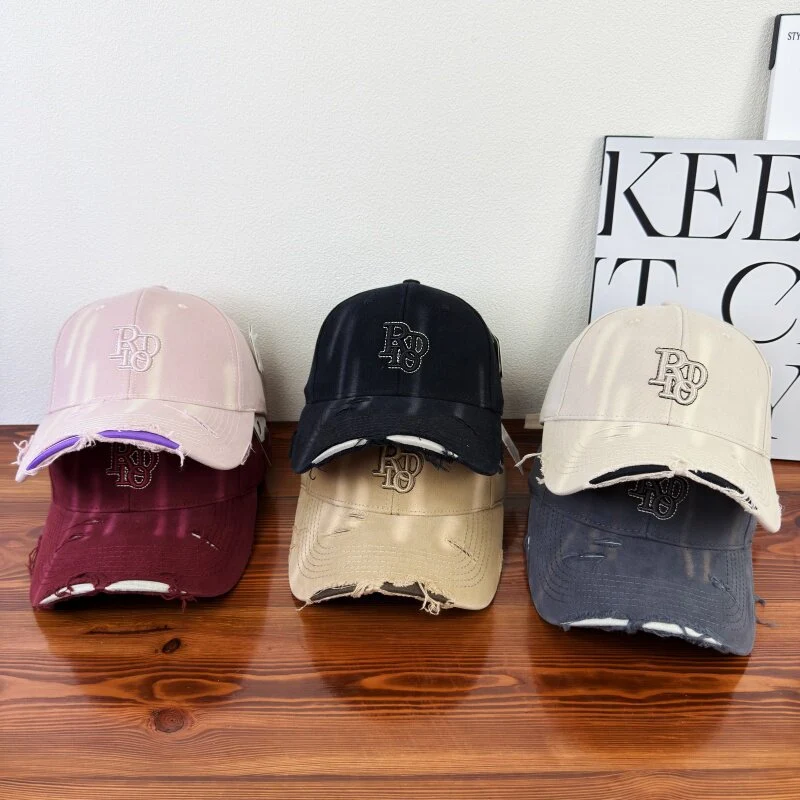 Damen Baseballkappe aus Baumwolle im Used-Look, klassisch, Skanto