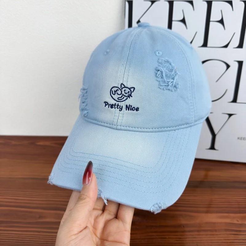 Damen Baseballkappe im Used-Look, lässig bestickt, Skanto