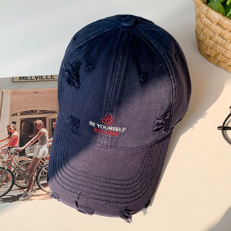 Damen Distressed Lässige Baseballkappe Skanto