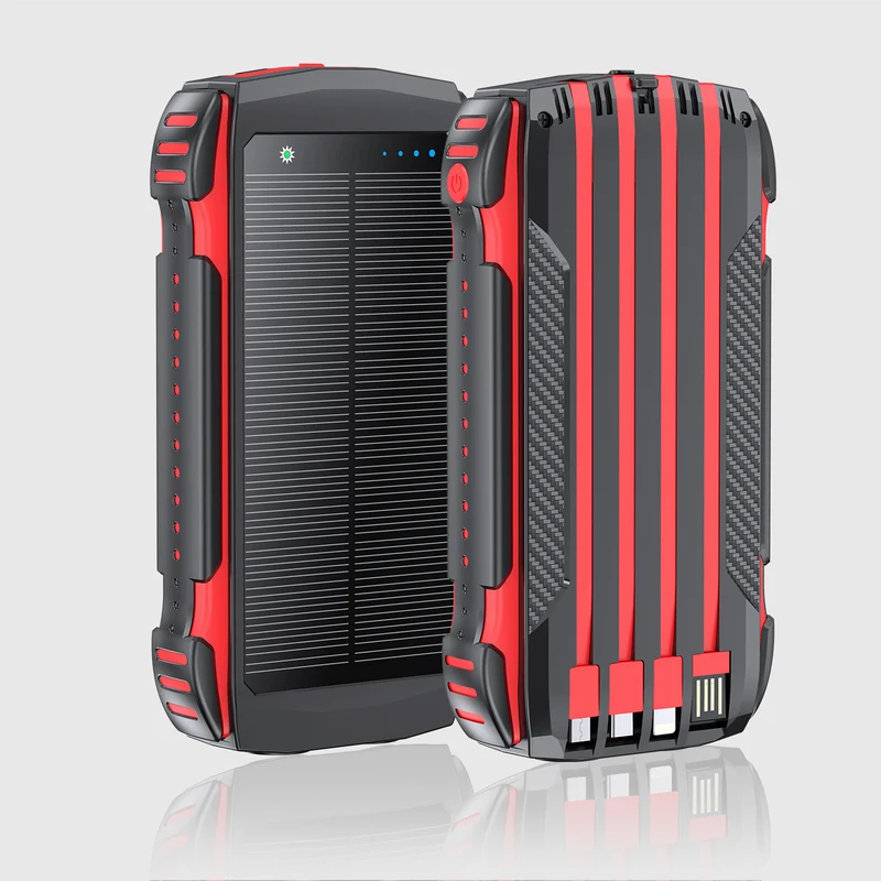 Robuste Solar-Powerbank mit integrierter LED-Beleuchtung Skanto