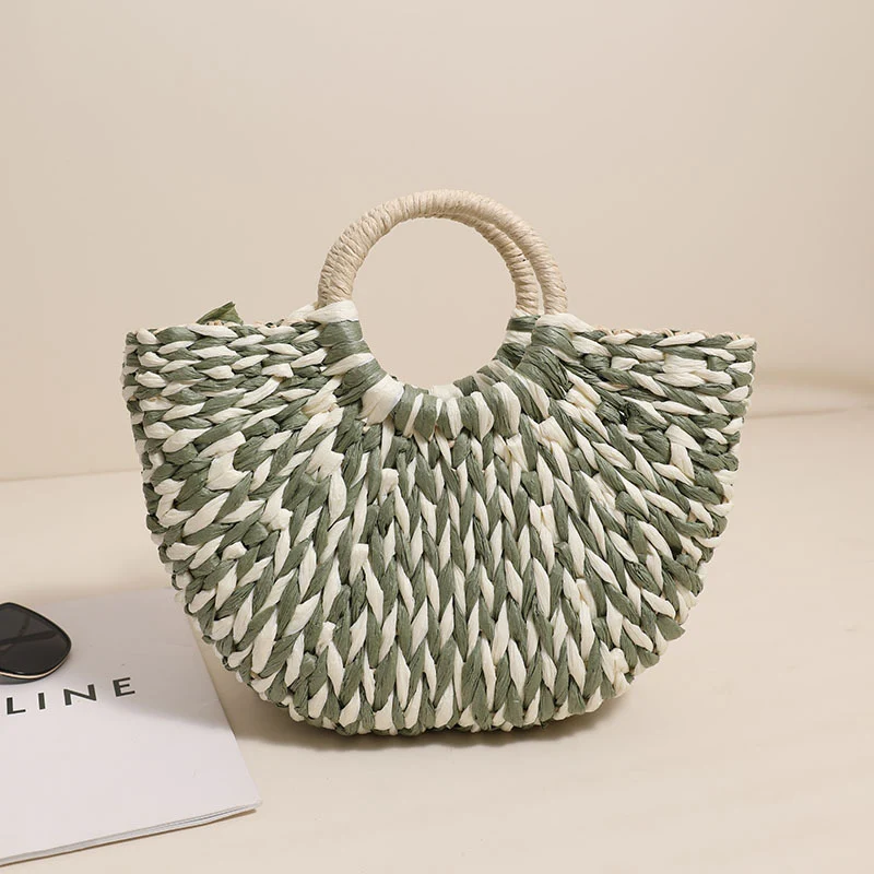 Geflochtene Korbtasche mit einzigartigem Design Skanto