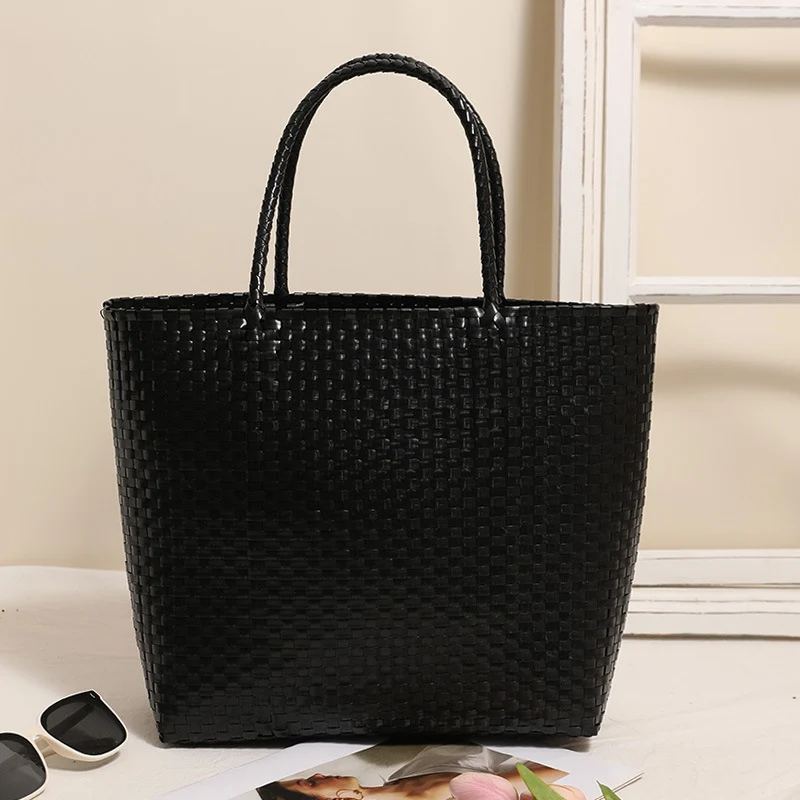 Geflochtene Freizeit-Shopper-Tasche Skanto