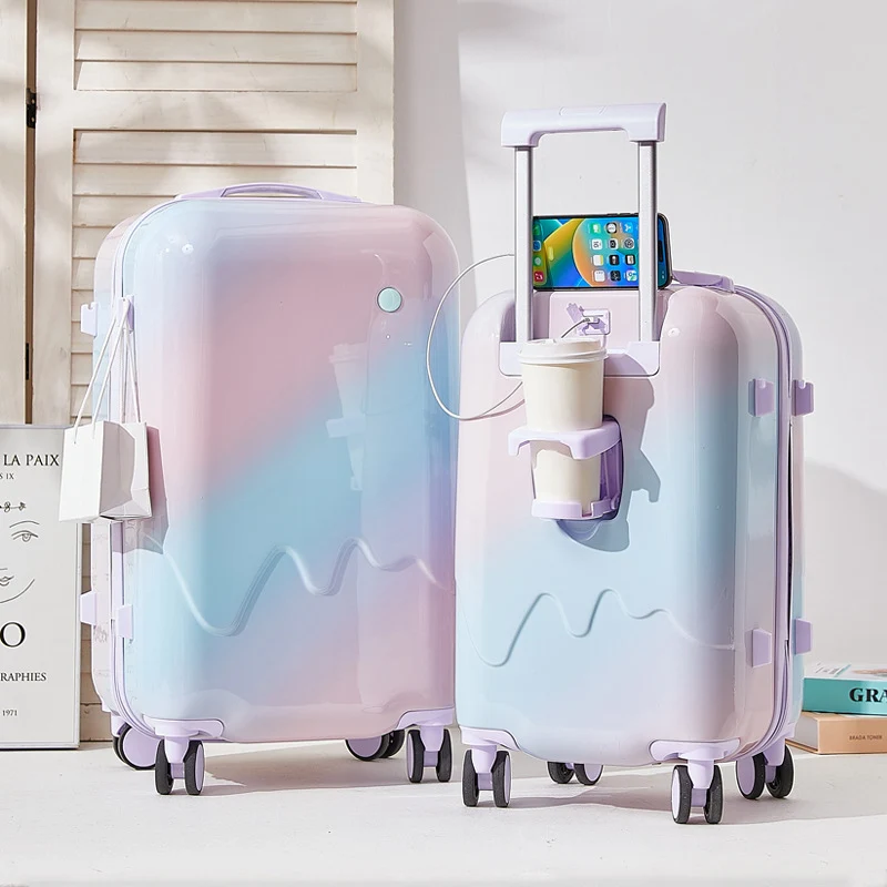 Unisex Leichter Stoßfester Reisekoffer Skanto