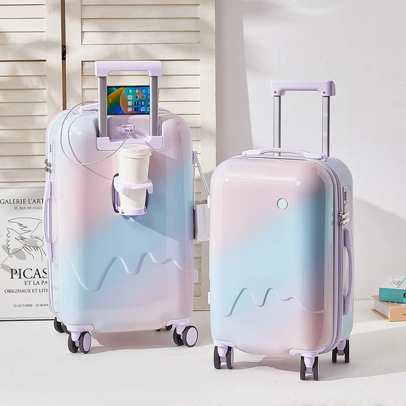 Unisex Leichter Stoßfester Reisekoffer Skanto