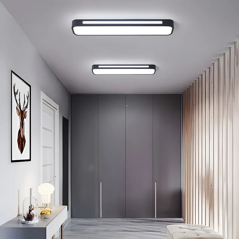 Rechteckige Deckenlampe – Klare Linien & modernes Design | Perfekt für Wohnzimmer und Essbereich | Skanto
