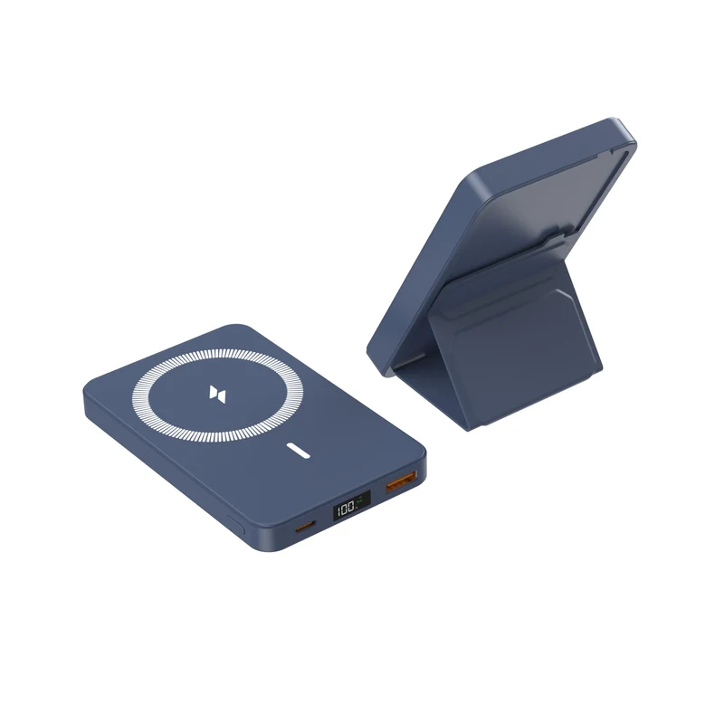 Kabellose Schnelllade-Powerbank mit Digitalanzeige Skanto