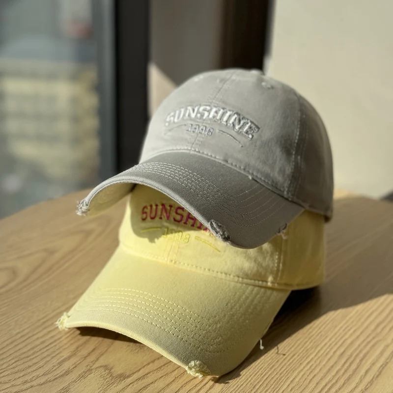 Damen Lässige Distressed-Baseballkappe Skanto