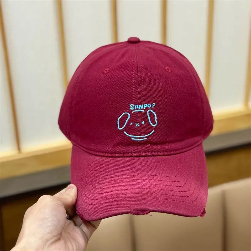 Damen Lässige Baseballkappe mit Charakterstickerei Skanto