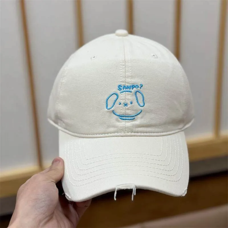 Damen Lässige Baseballkappe mit Charakterstickerei Skanto