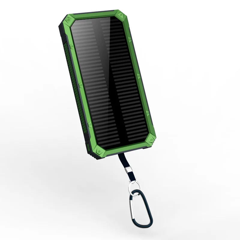 Tragbare Solar-Powerbank mit Schnellladefunktion und kabelloser Ladekompatibilität Skanto
