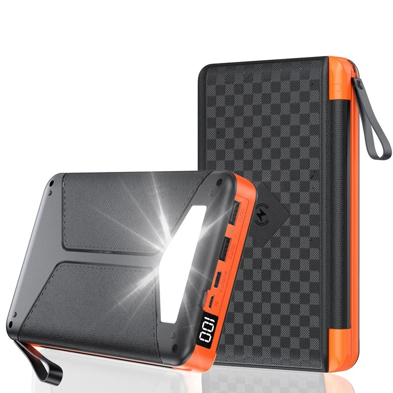 Tragbare Solar-Powerbank mit multifunktionaler Ladefunktion Skanto