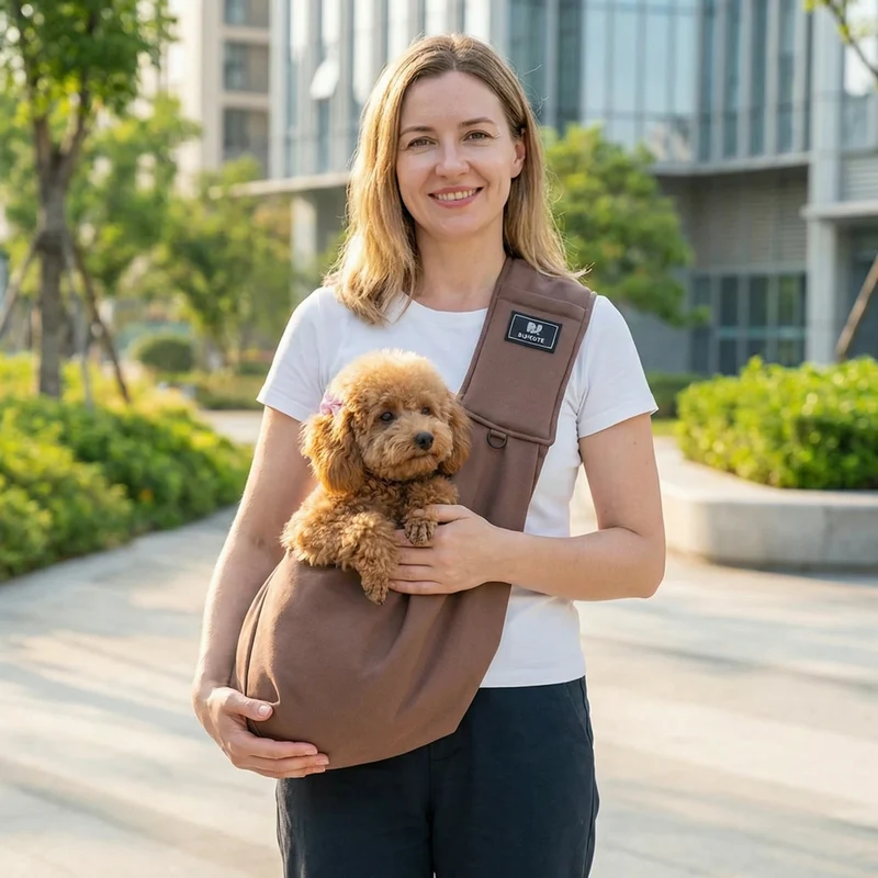 Tragbare Hunde-Schultertragetasche – Atmungsaktiv, wasserabweisend & sicher Skanto