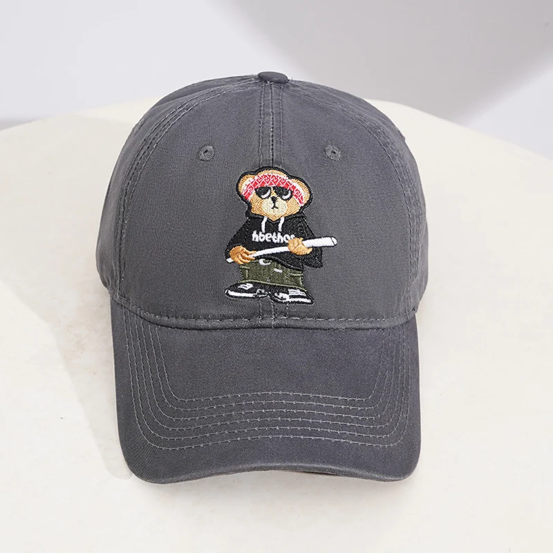 Herren Bestickte Baseballkappe mit Cartoon-Charakter Skanto