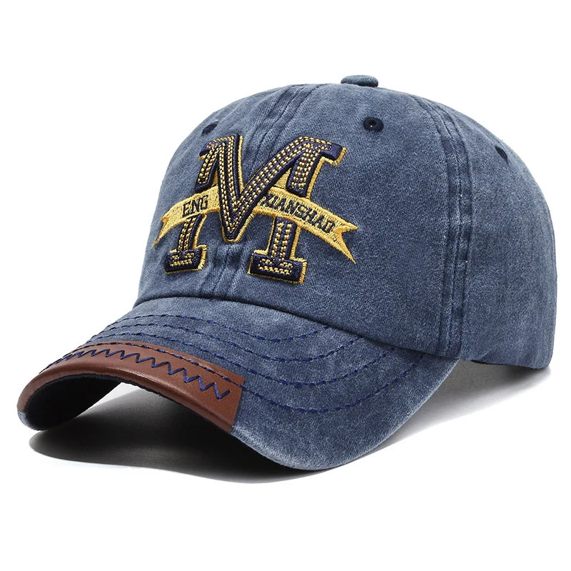 Herren Distressed Patch-Baseballkappe Skanto