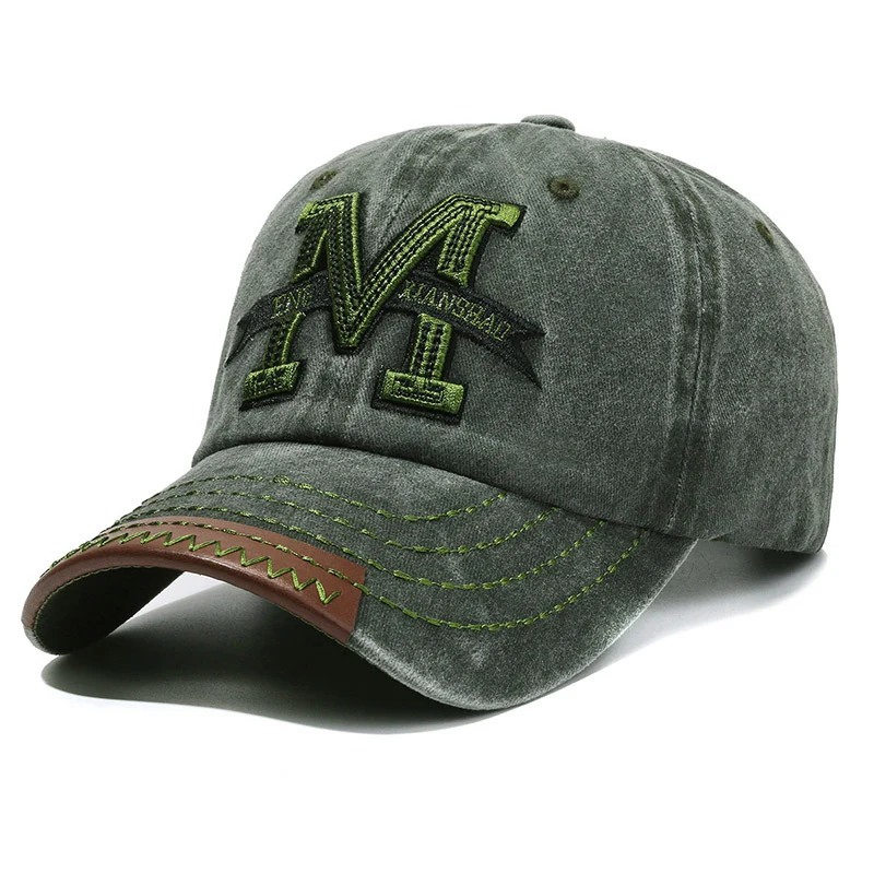 Herren Distressed Patch-Baseballkappe Skanto