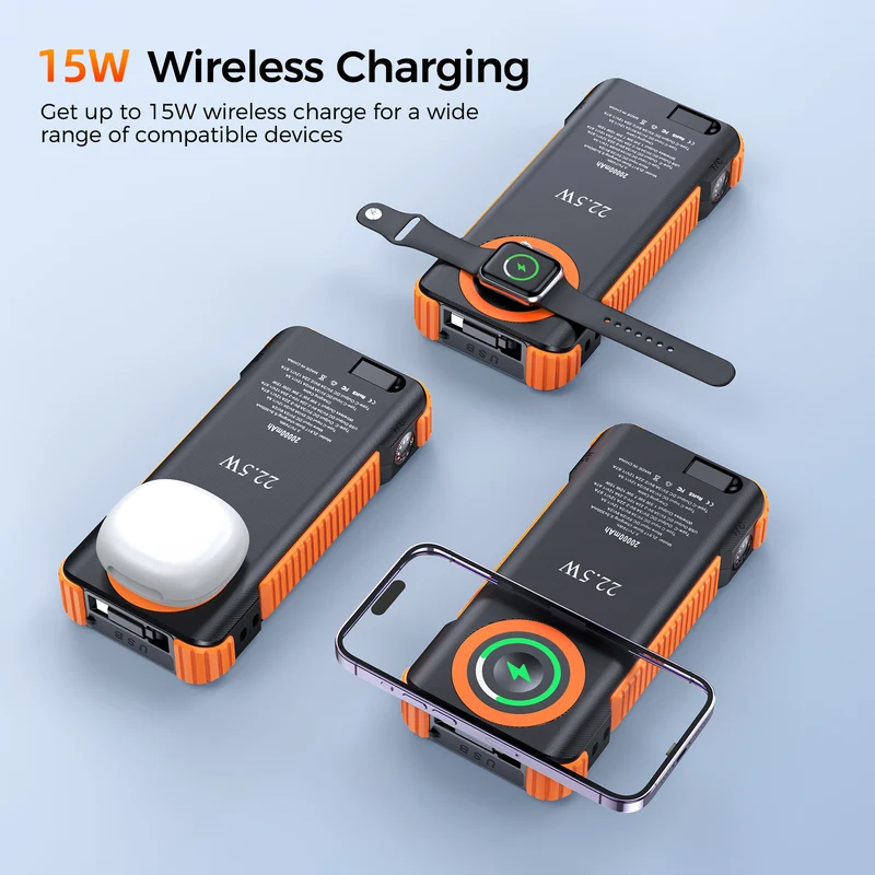 Tragbare Solar-Powerbank Skanto