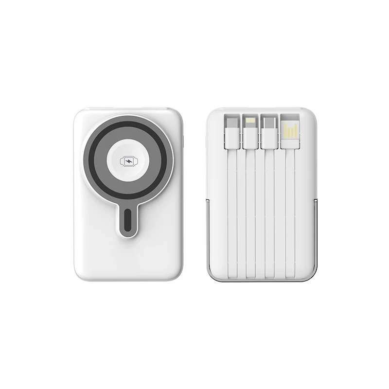 Tragbare MagSafe Powerbank mit multifunktionalen USB-Anschlüssen und LED-Akkuanzeige Skanto