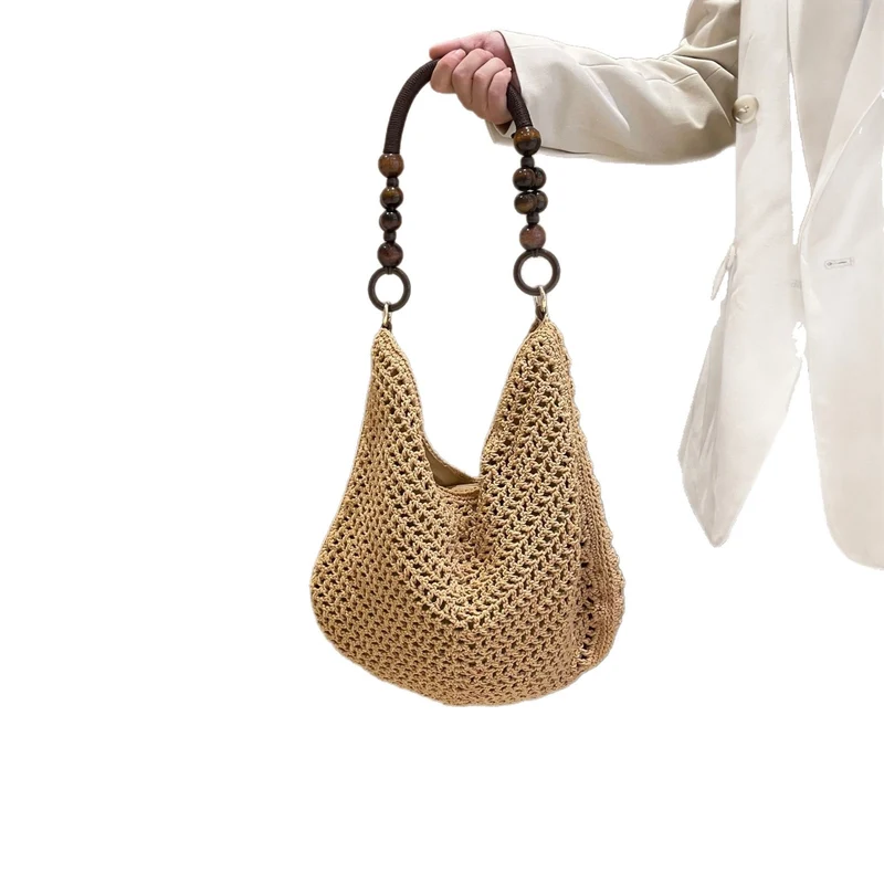 Handgeknüpfte Taschen mit Holzgriff Skanto