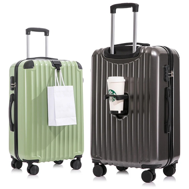 Unisex Innovatives Hartschalen-Spinner-Gepäck mit integriertem Getränkehalter Skanto