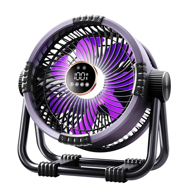 Skanto Campingventilator mit 20 000mAh Akku, LED-Licht & Fernbedienung - WindMate | Skanto