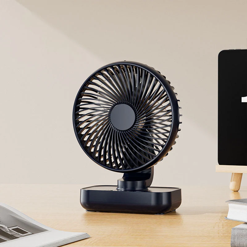 Tragbarer, wiederaufladbarer USB-Schreibtischventilator mit 4 Geschwindigkeiten | Skanto