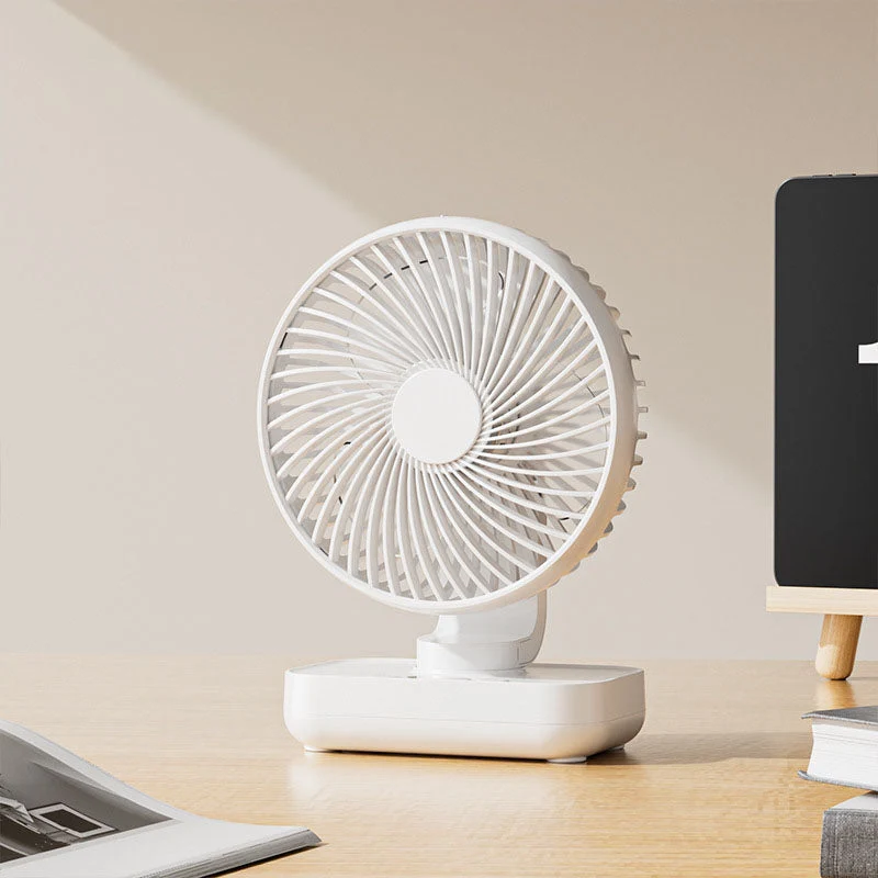 Tragbarer, wiederaufladbarer USB-Schreibtischventilator mit 4 Geschwindigkeiten | Skanto