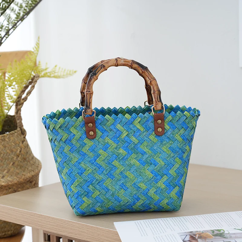 Gewebte Bast-Handtasche Skanto