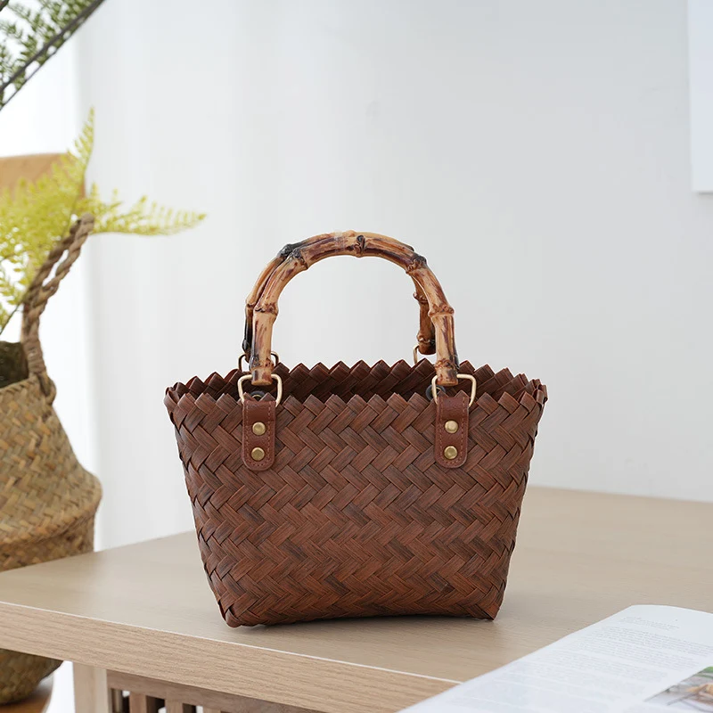 Gewebte Bast-Handtasche Skanto