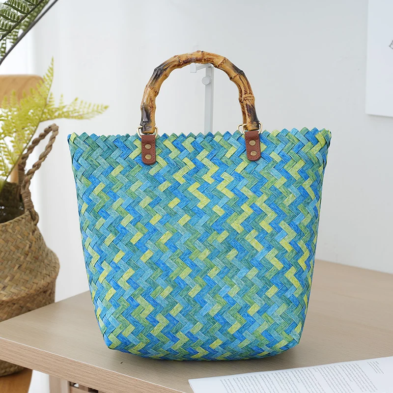 Gewebte Bast-Handtasche Skanto