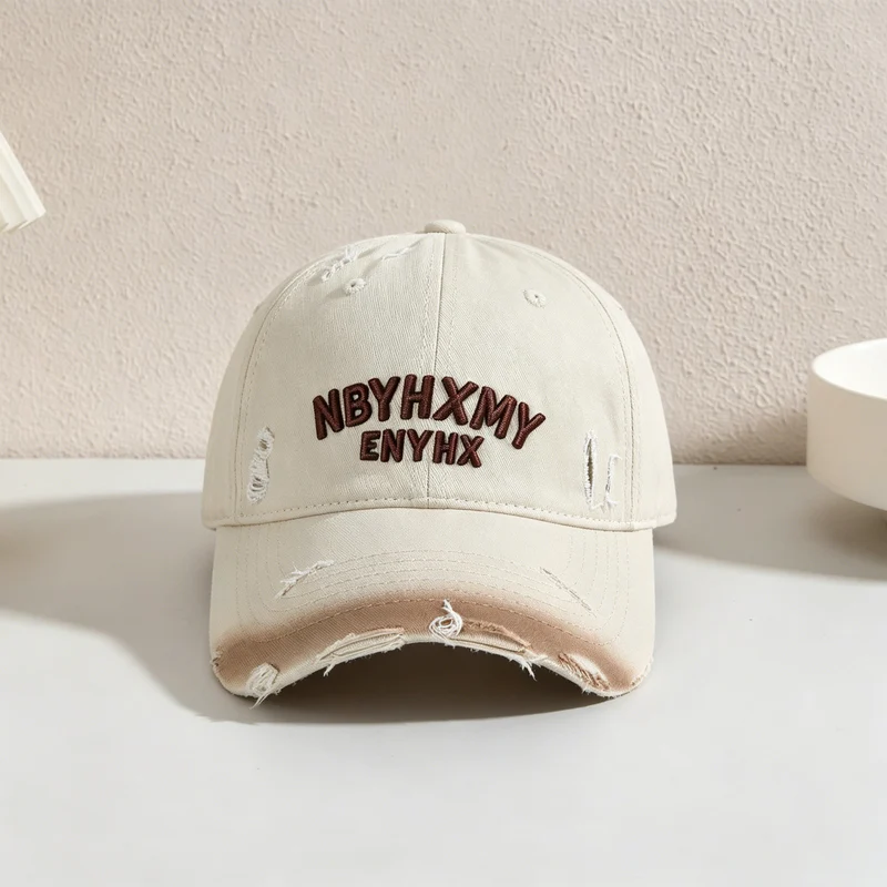 Herren Lässige Baseballkappe mit Textur im Used-Look Skanto