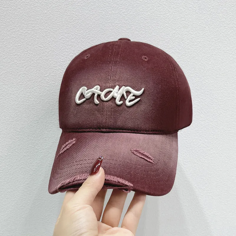 Herren Distressed Baseballkappe mit Frontstickerei Skanto