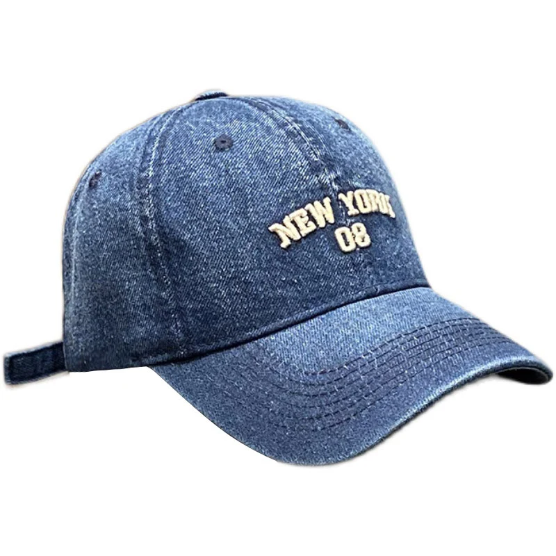 Herren Distressed Baseballkappe im Denim-Stil Skanto