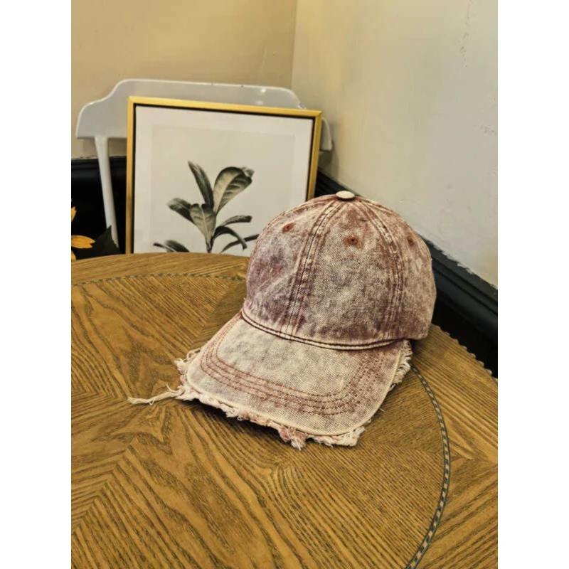 Herren Distressed Denim Baseballkappe Skanto 1784270742