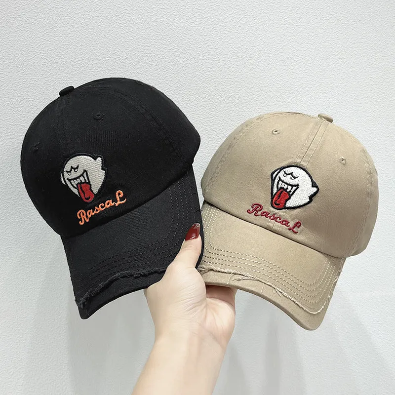 Unisex Bestickte Kappe mit lustigem Charakter Skanto