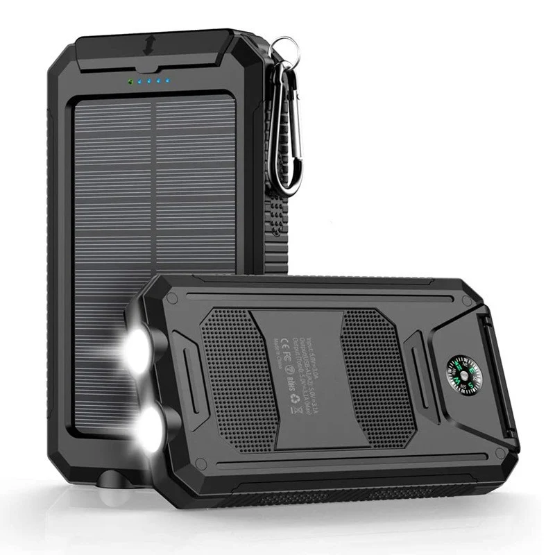 Solar-Powerbank mit robustem Gehäuse und hoher Kapazität Skanto