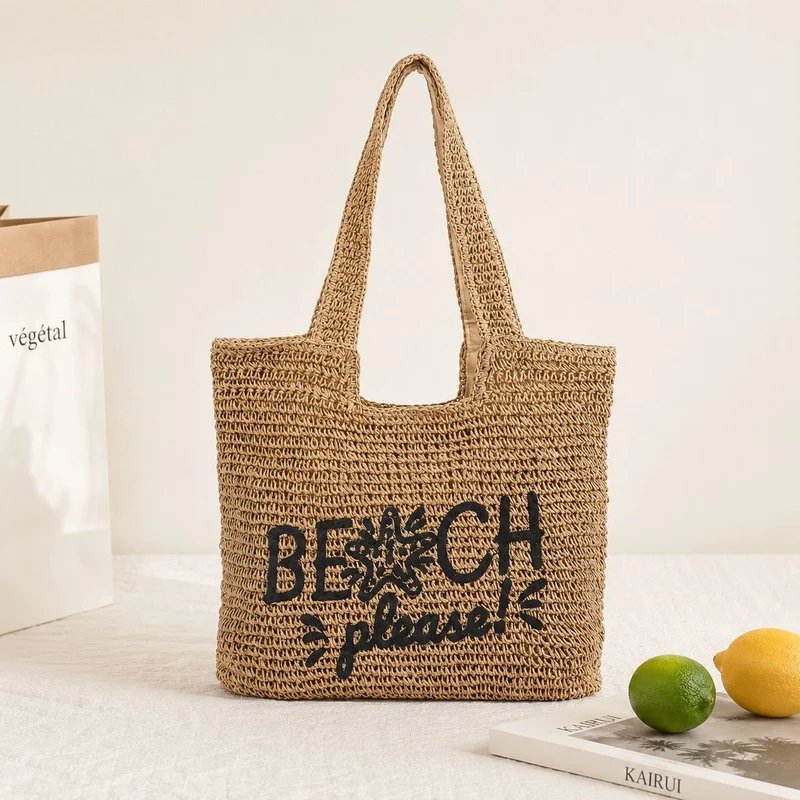 Lässige Tasche aus geflochtenem Naturmaterial Skanto