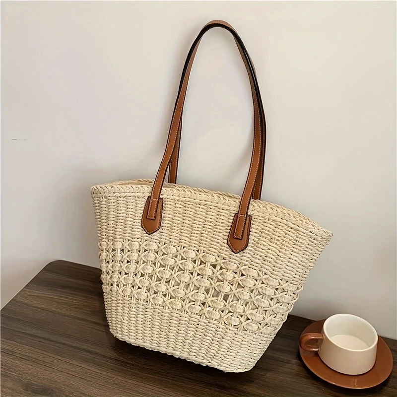 Elegante und geräumige Shopping- und Strandtasche Skanto