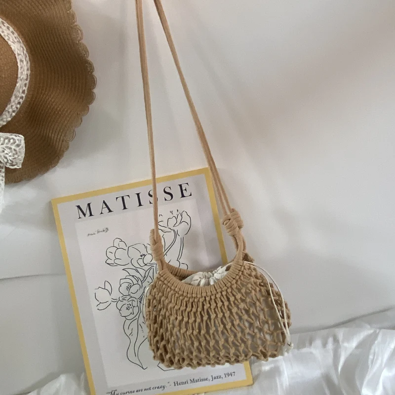 Handgeknüpfte Makramee-Umhängetasche Skanto