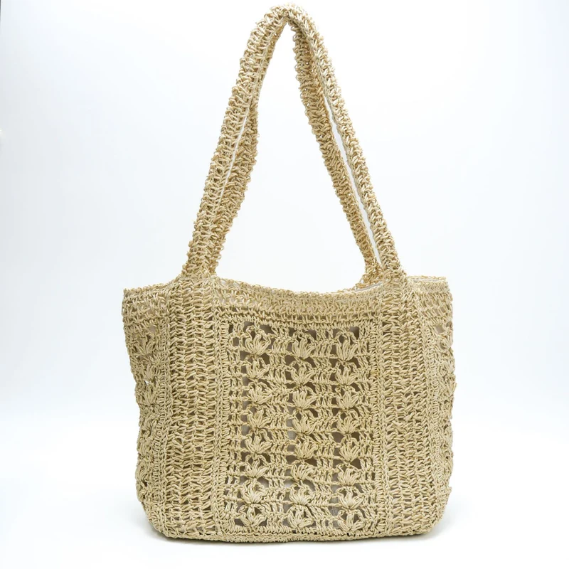 Handtasche im Boho-Stil aus geflochtenem Naturmaterial Skanto